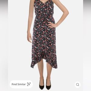 Bobeau Women's Woven Floral Midi Dress NWT